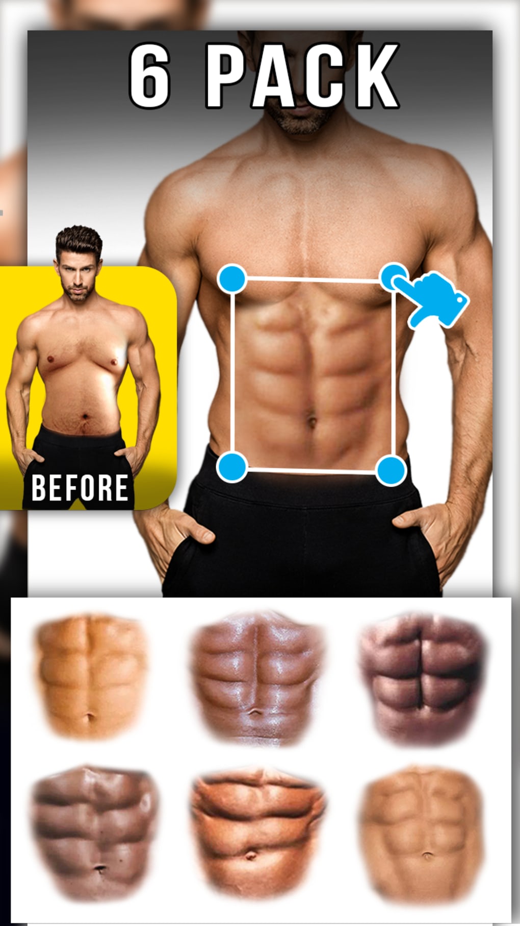 Man Abs Editor: Men Six pack Eight pack man style for Android - Download