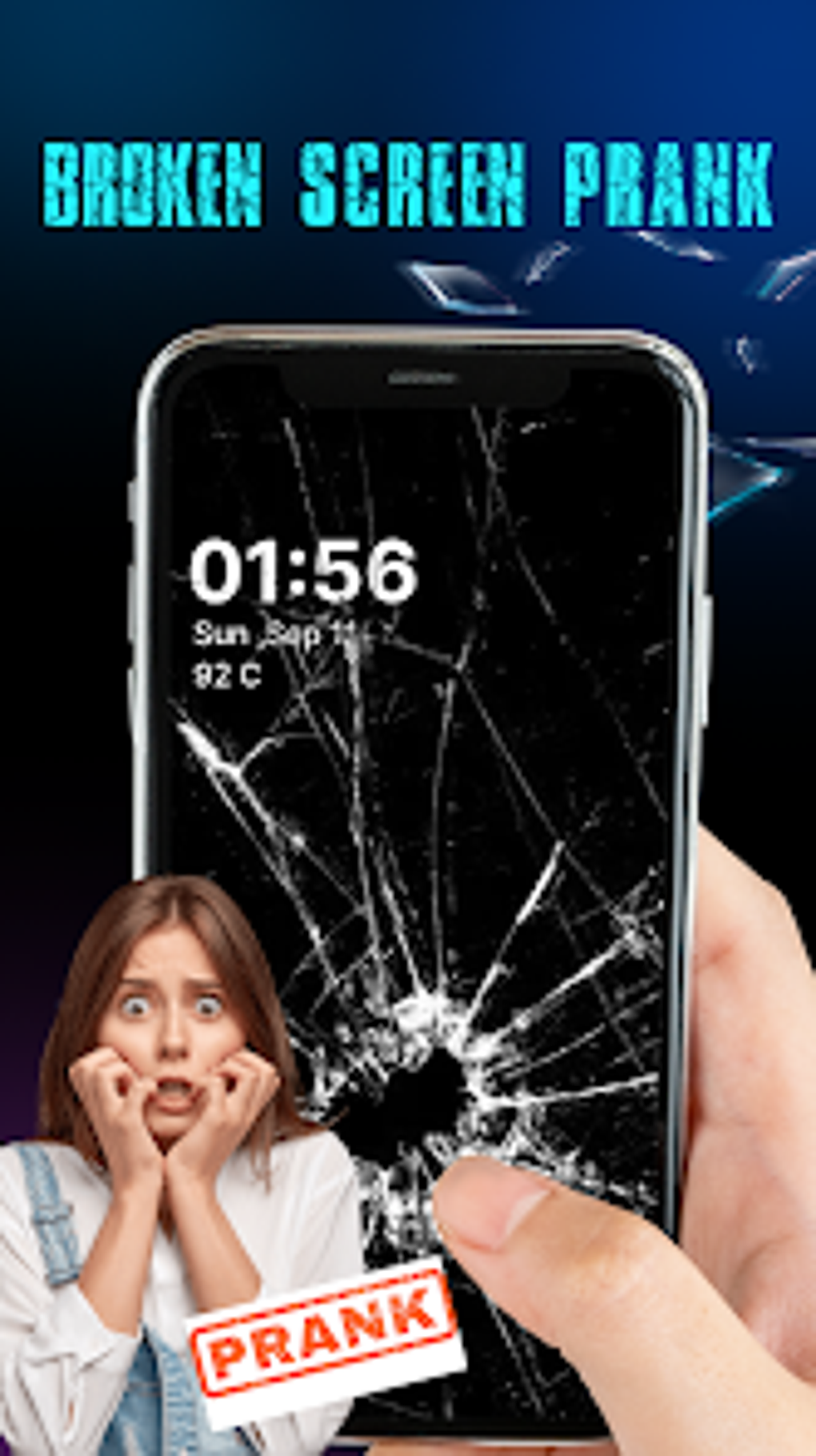 Broken Screen Prank Wallpaper для Android — Скачать