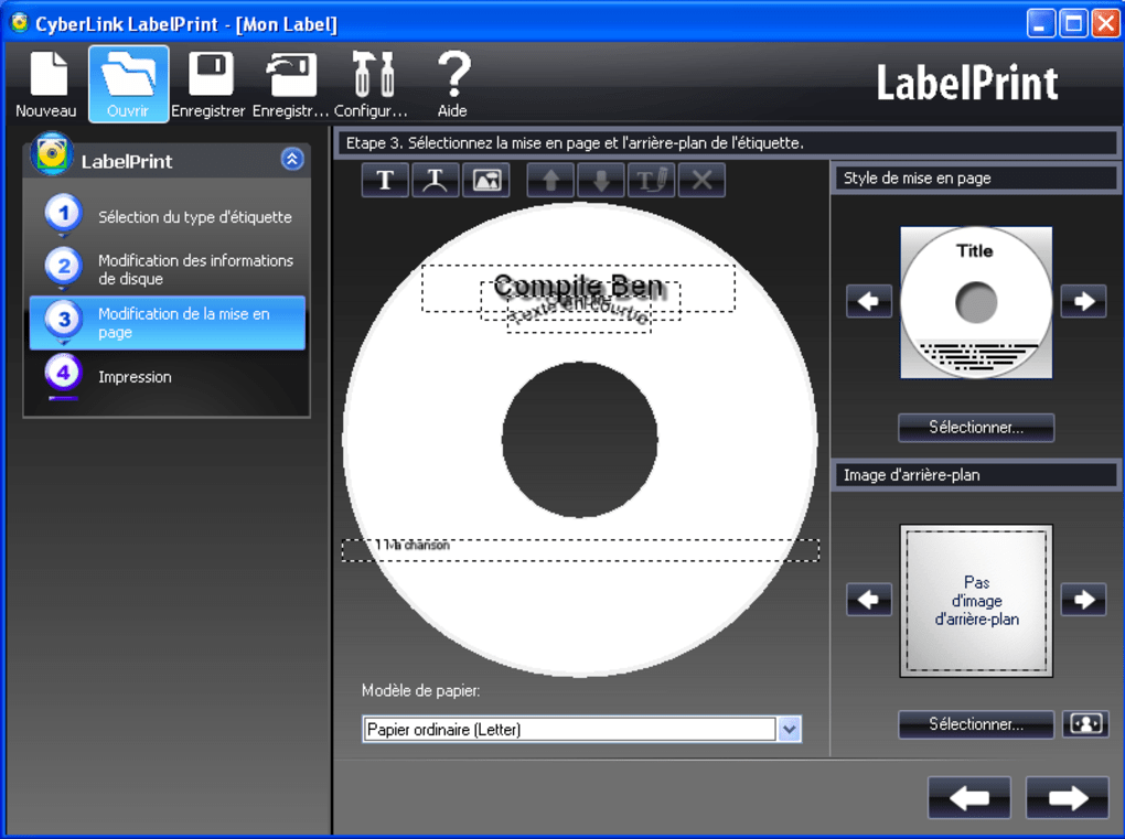 cd labelprint gratuit