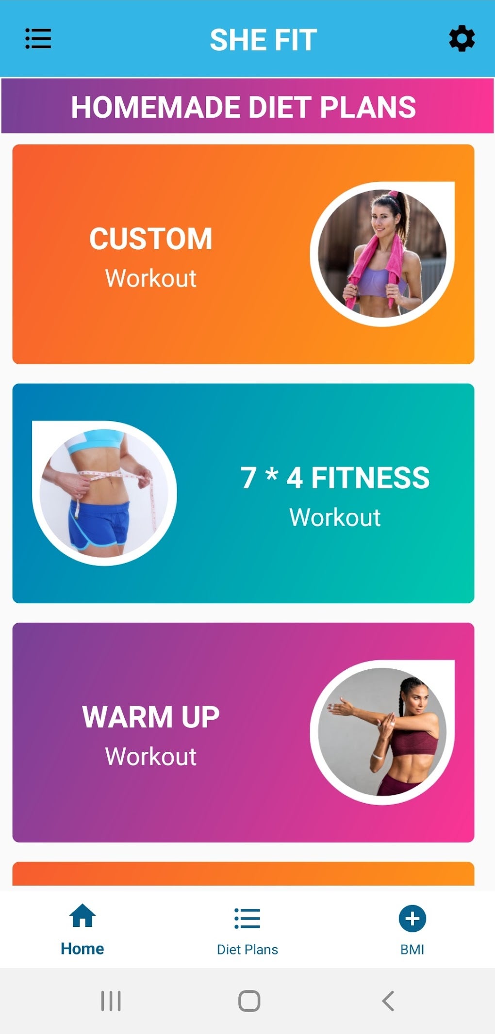 She Fit: Weight Loss App для Android — Скачать