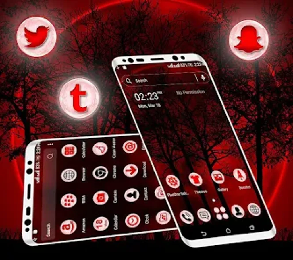 Dark Night Launcher Theme для Android — Скачать