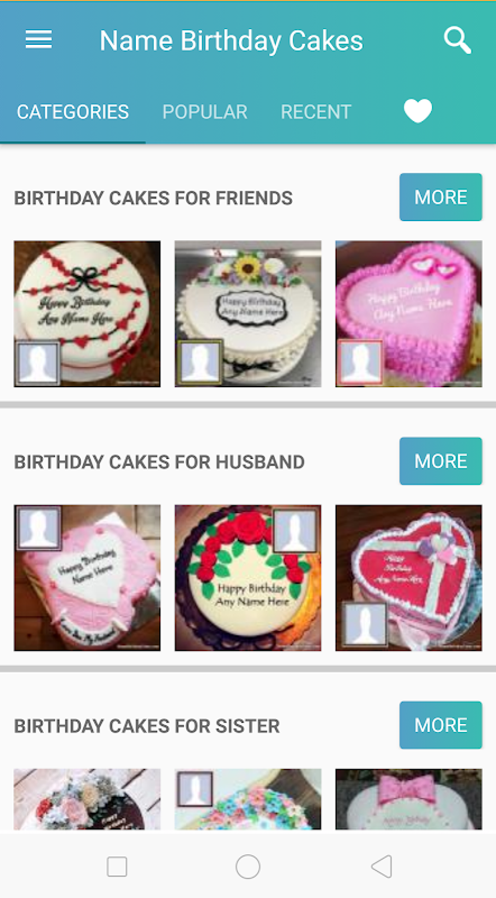 Android birthday cake with name and photo apk 