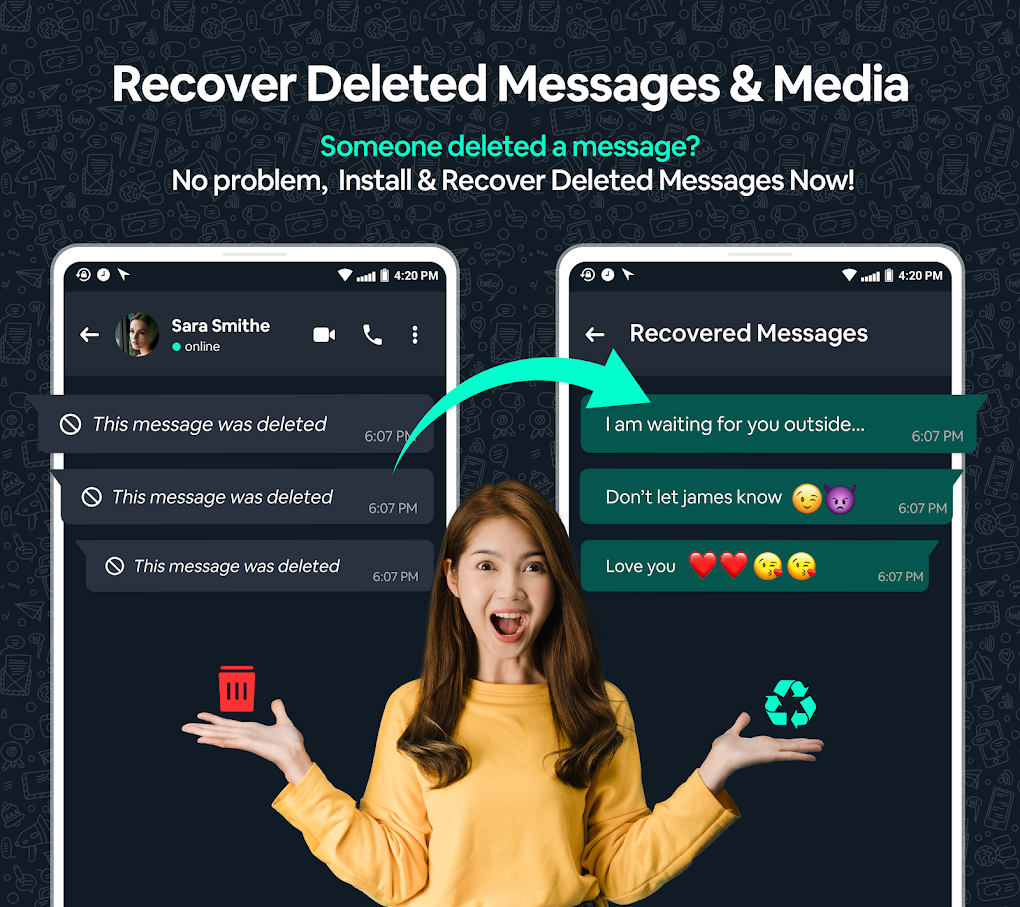 Recover Deleted Messages WAMR для Android — Скачать