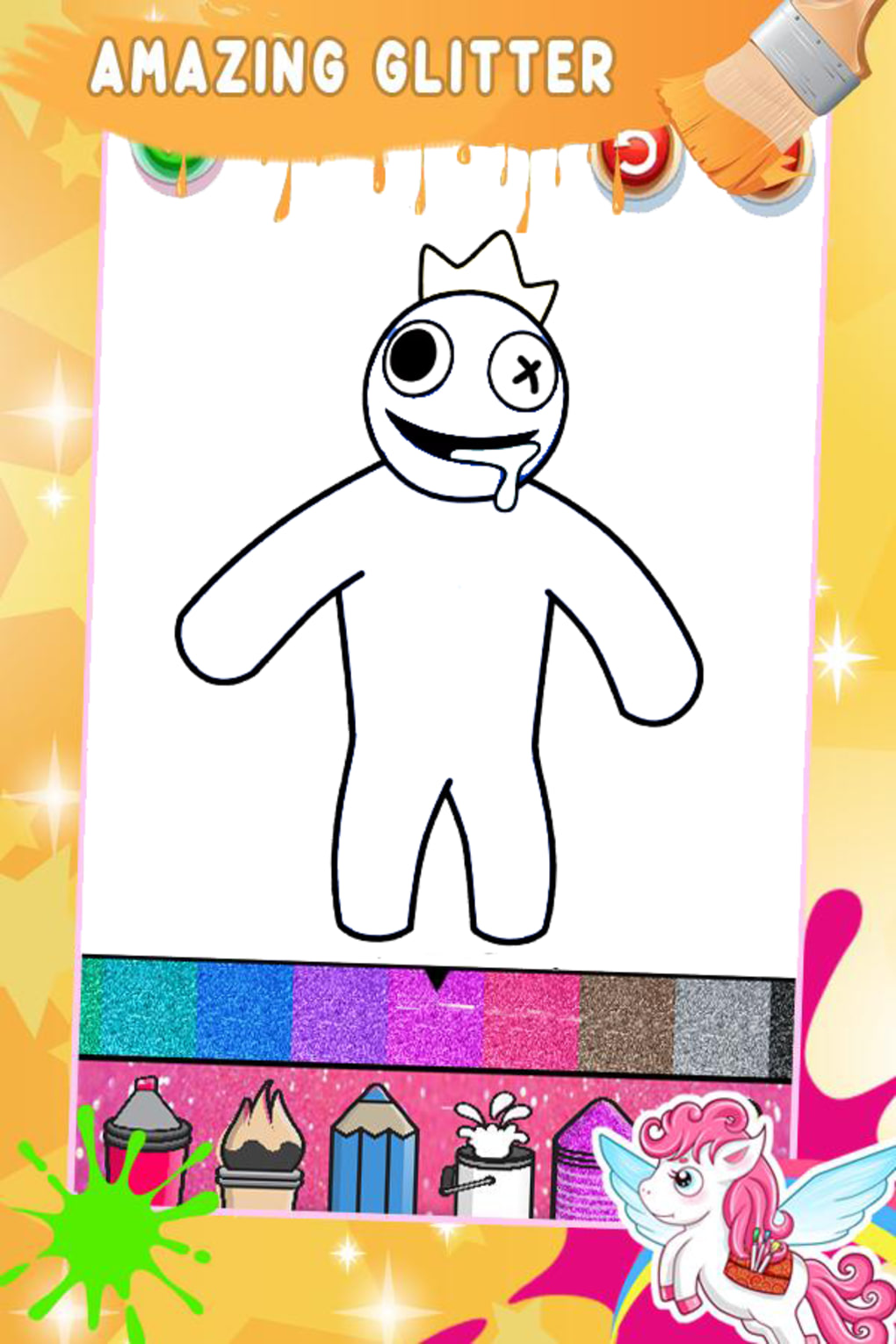 Free Rainbow Friends 2 Coloring Pages - Rainbow Friends 2 Coloring
