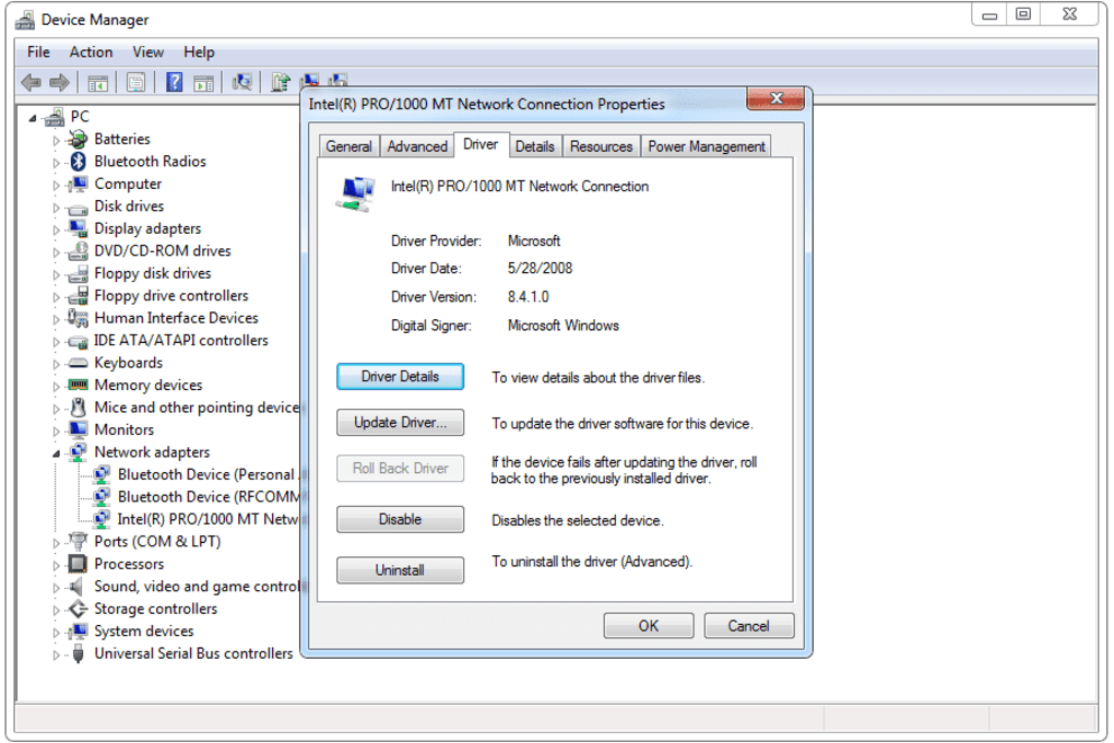 download network adapter for windows 7