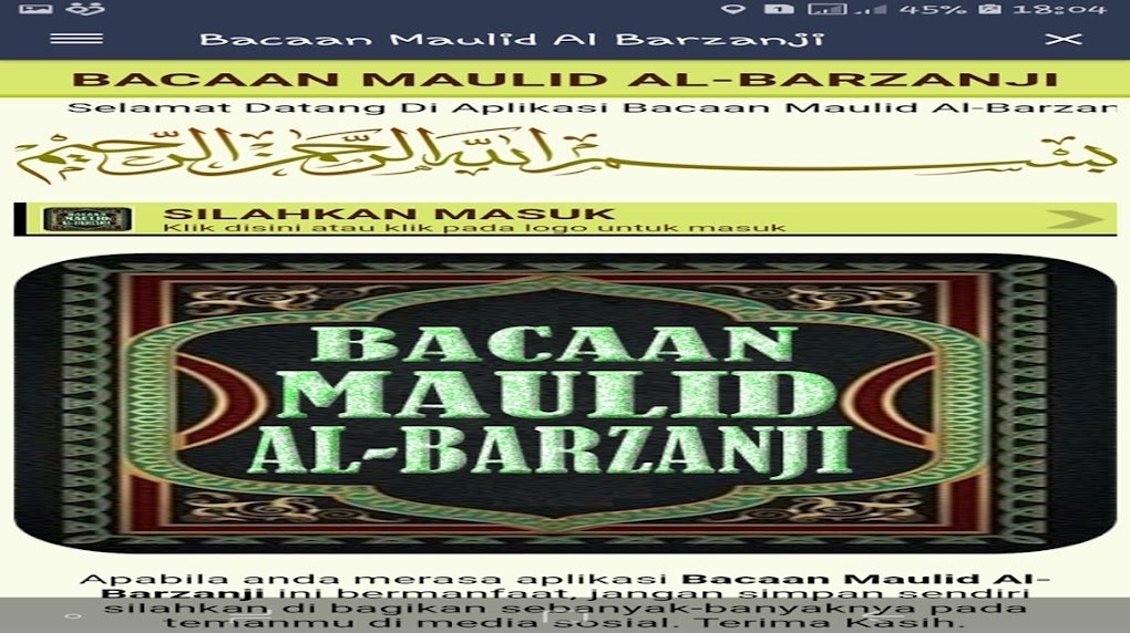 Bacaan Maulid Al Barzanji Para Android - Download