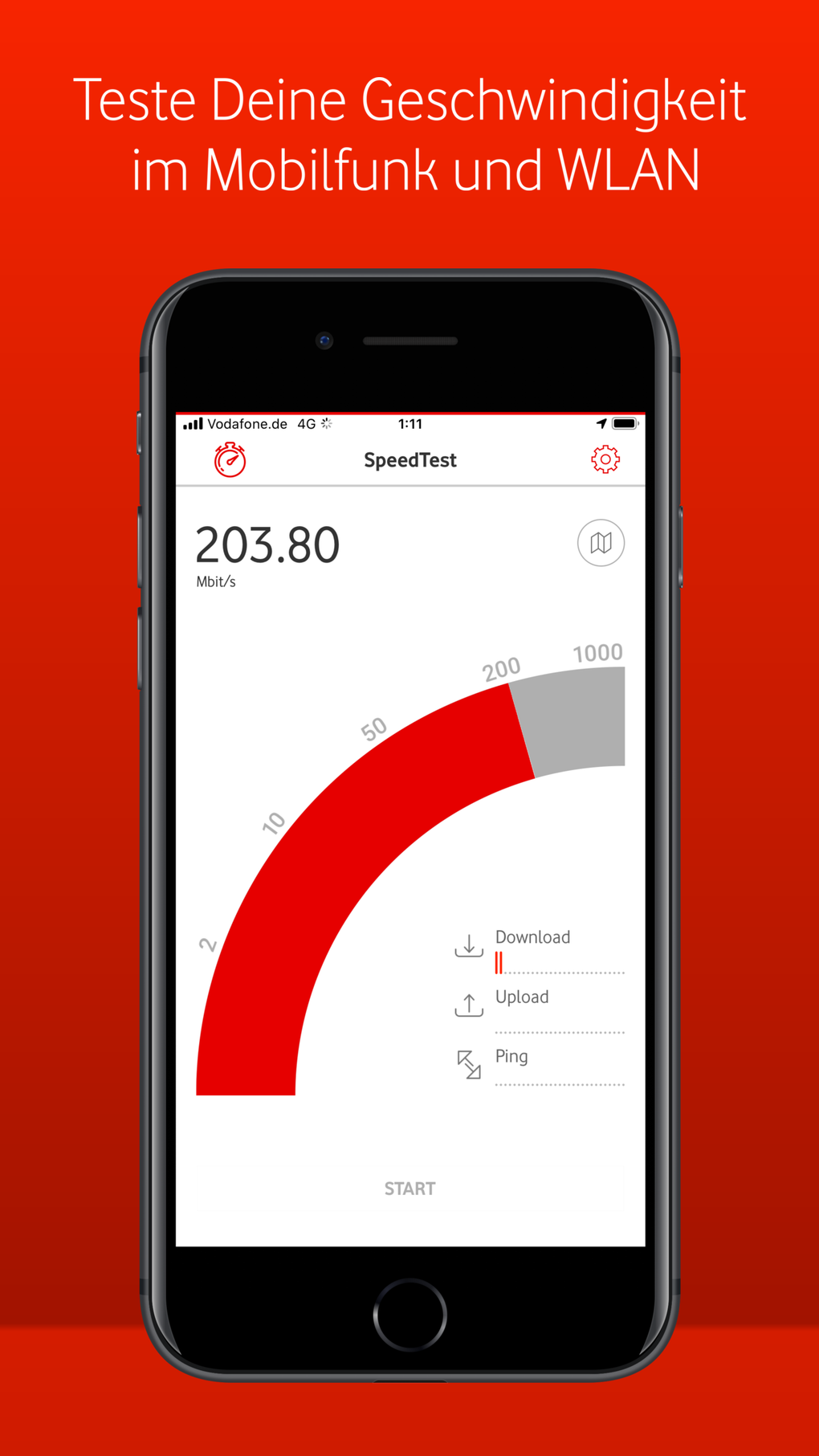 Vodafone SpeedTest für iPhone - Download