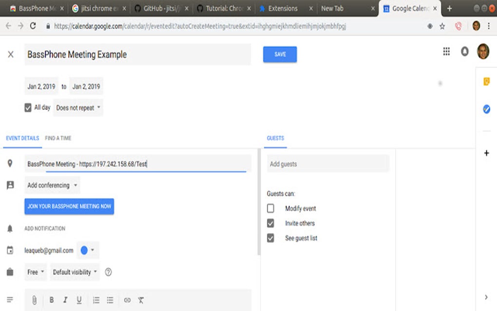 Bassphone meeting for google chrome extension download