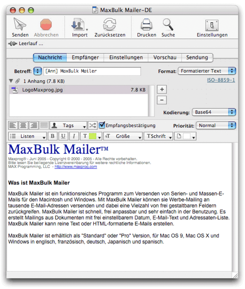 Enjoymusic: maxbulk mailer 6 for mac free