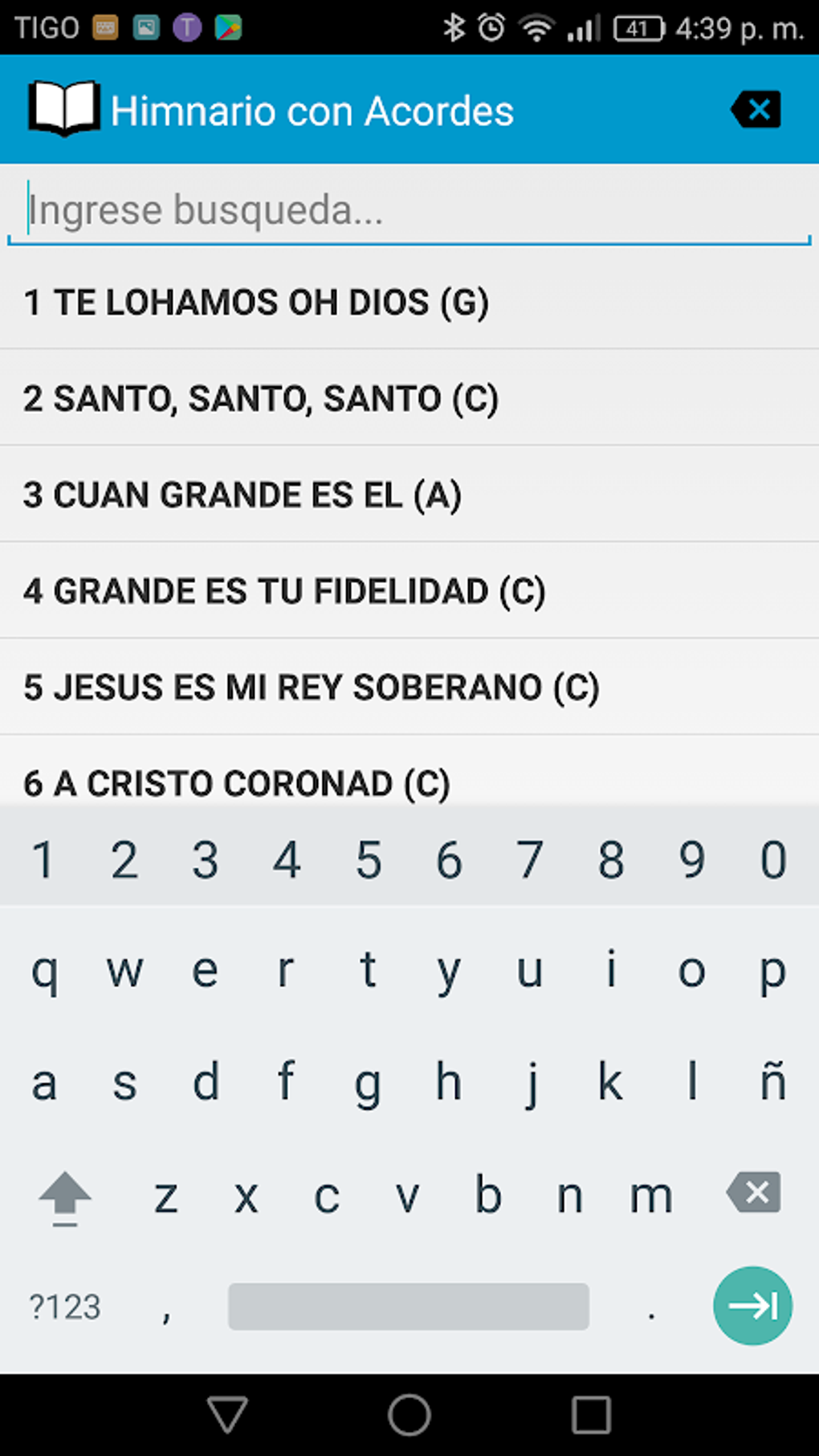 Himnario Con Acordes TBBAI Per Android Download Himnario Con Acordes TBBAI Per Android Download