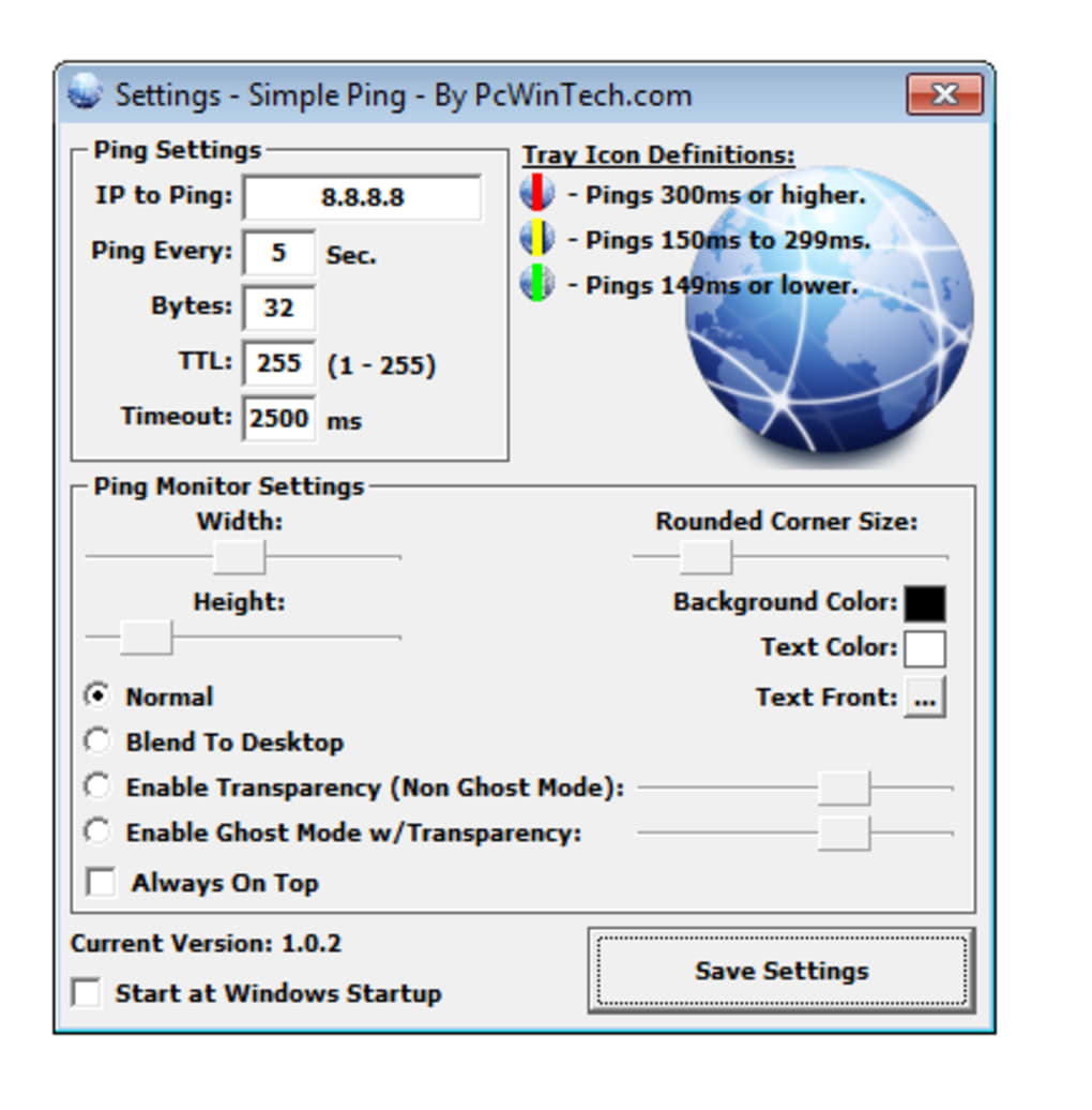 Программа ping. Simple Ping Monitor. Ping Monitor Tray. 15 Пинг.
