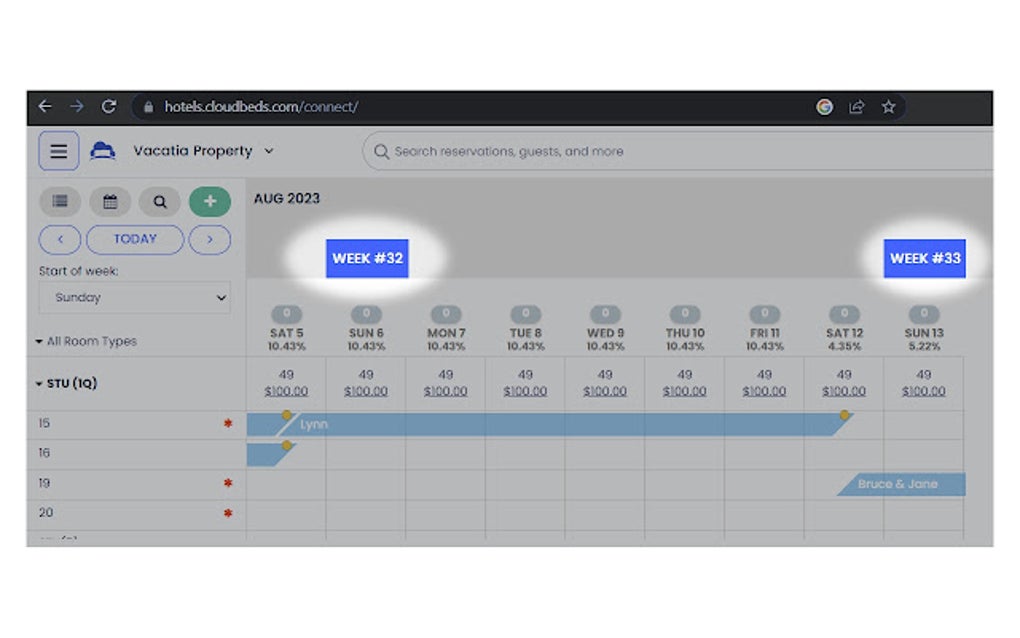 Display Week Number On Cloudbeds For Google Chrome Extension Download