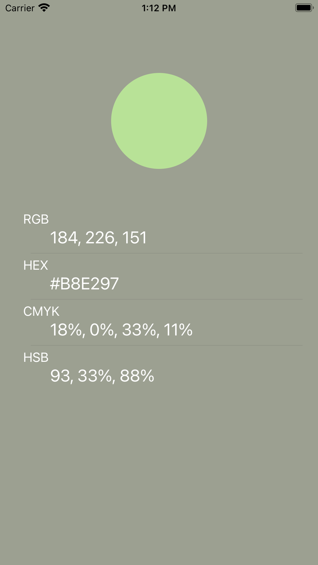 HEX Color Converter: Filter for iPhone - Download image.