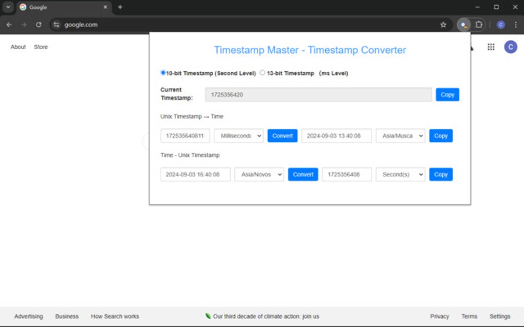 Timestamp Master - Timestamp Converter for Google Chrome - Extension ...