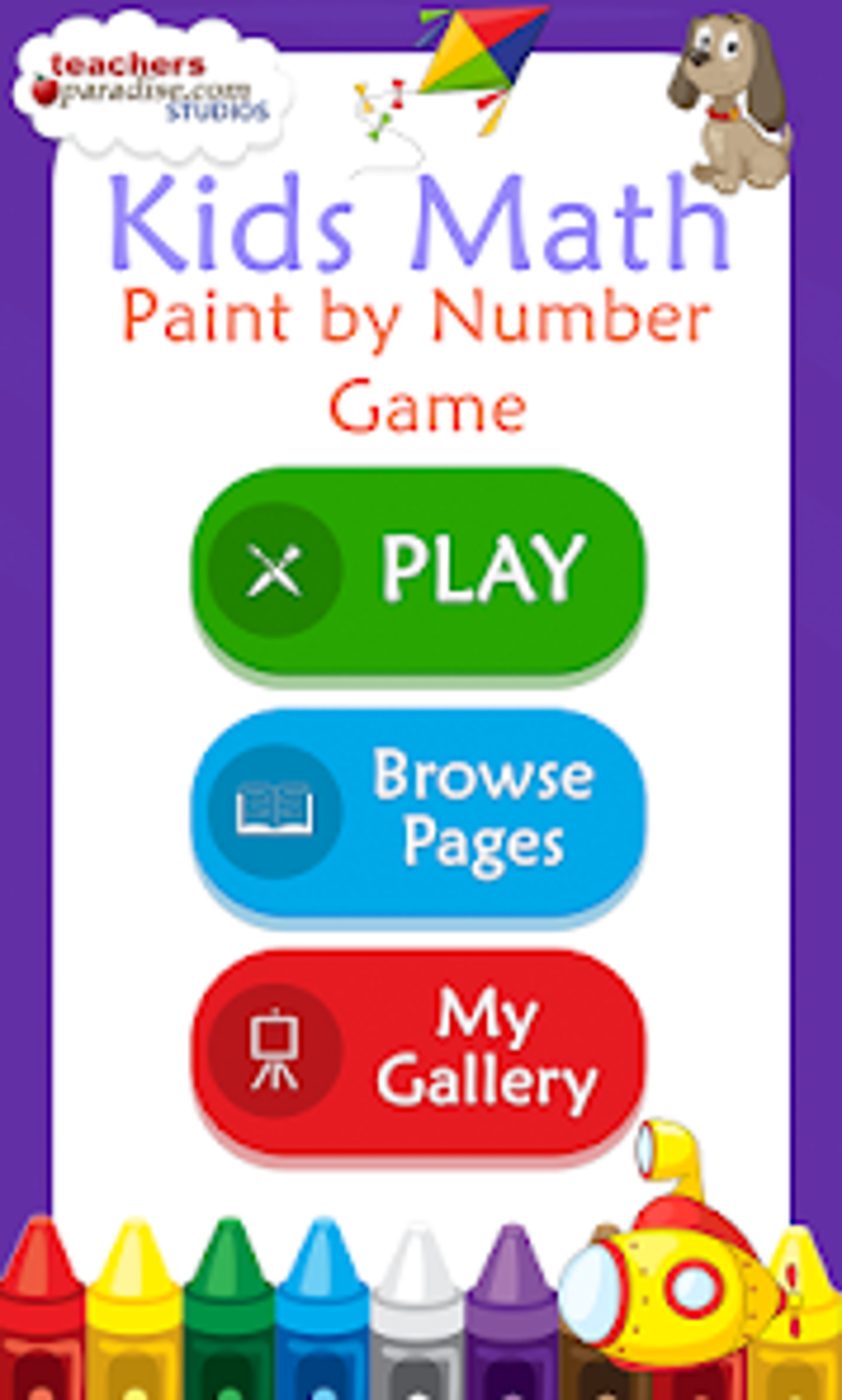 Kids Math Paint by Number Game for Android Download