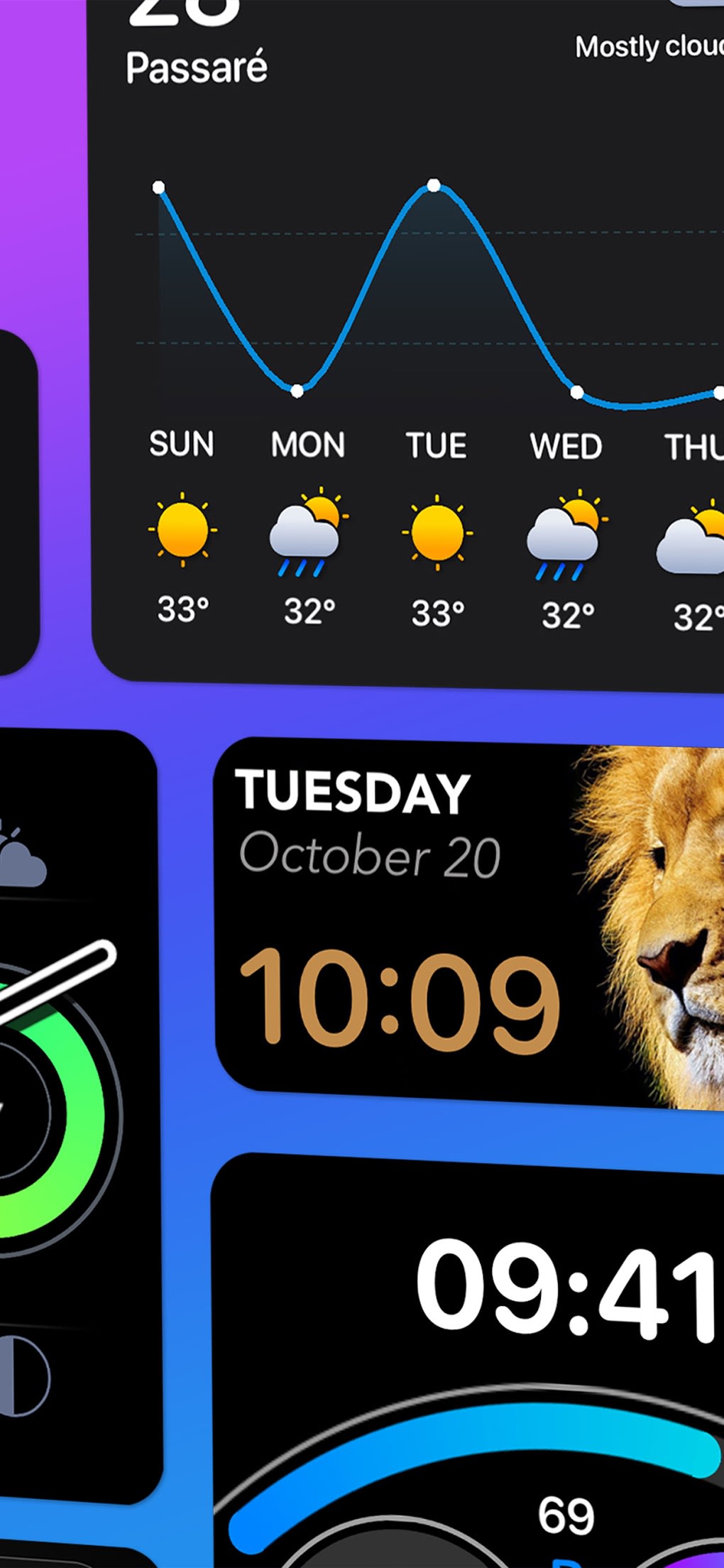 the day before - widgetopia homescreen widgets for iPhone / iPad / Android