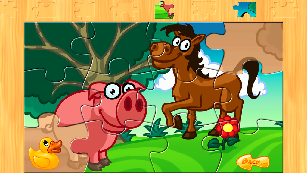 A farm animal jigsaw puzzle for iPhone - Download