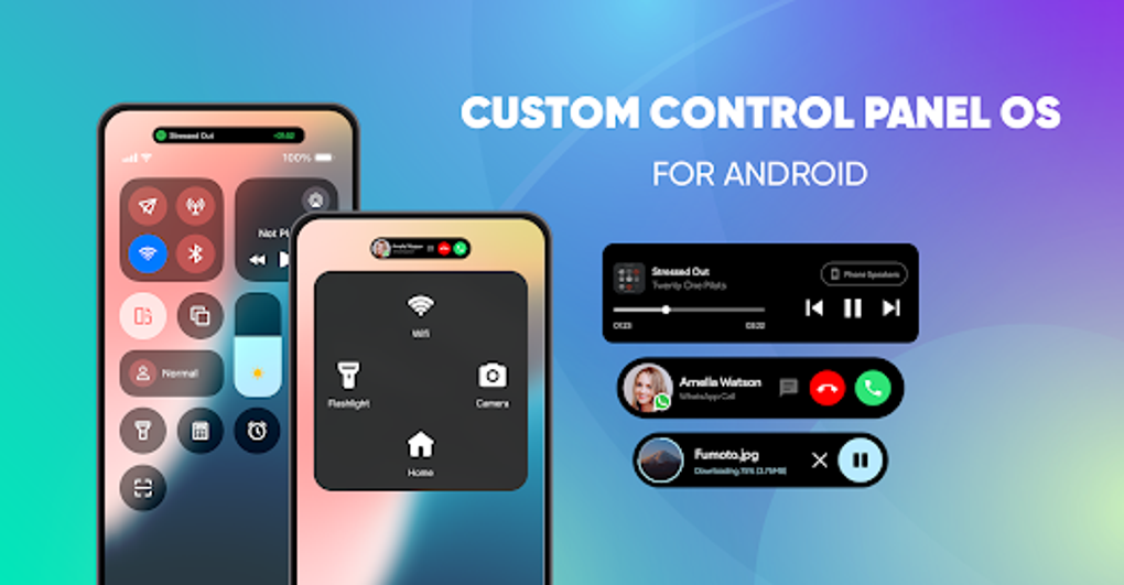 Custom Control Panel OS na Android - Download