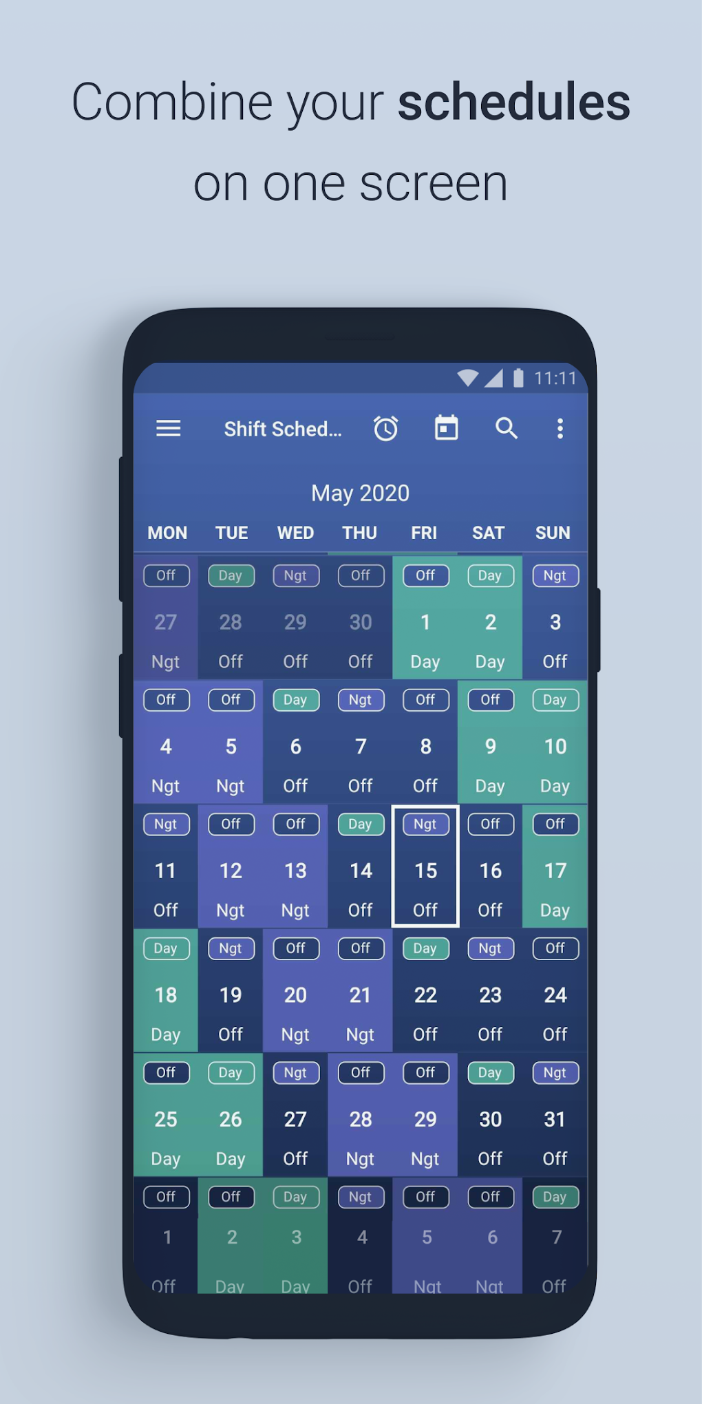 Shift Work Schedule Calendar APK для Android — Скачать