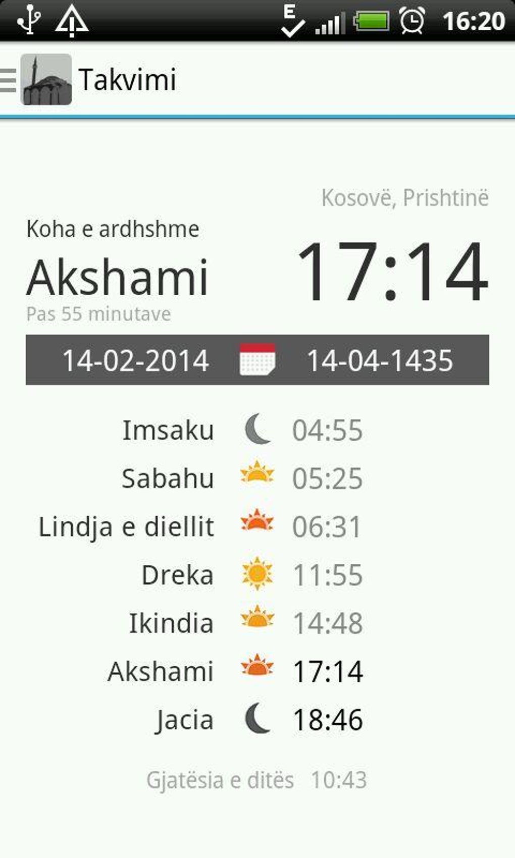 Takvimi Shqip APK For Android Download