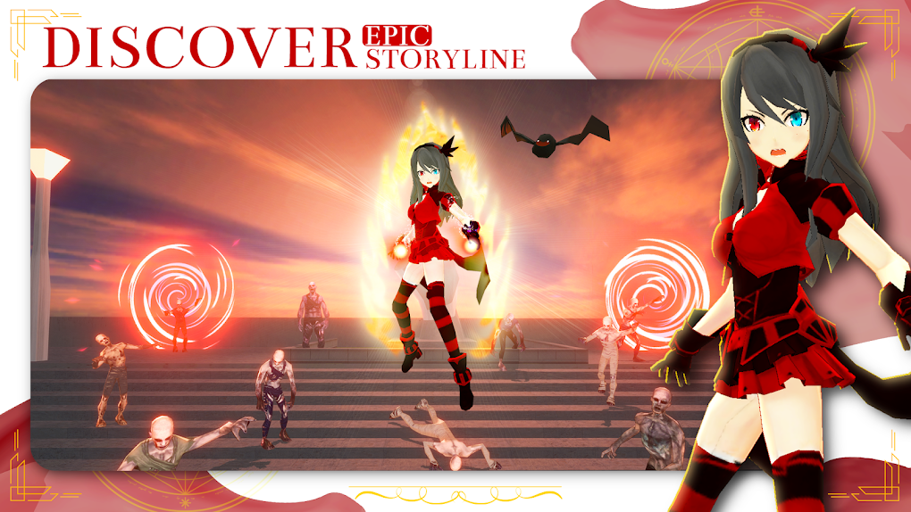 Kawaii Legend: Conquest of Magic RPG Anime Games für Android - Download