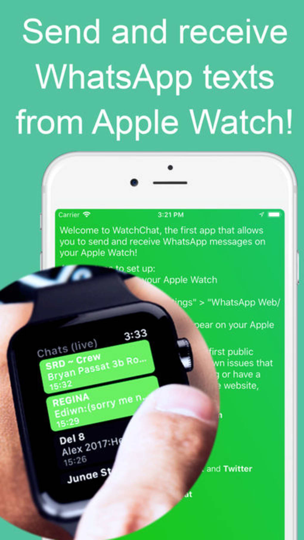 WatchChat for WhatsApp per iPhone - Download - 1020 x 1811 jpeg 138kB