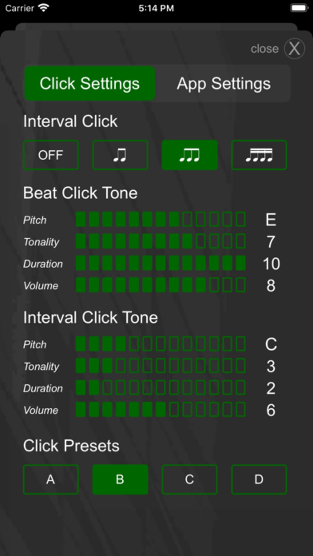 Drummer ITP - Metronome App para iPhone - Descargar