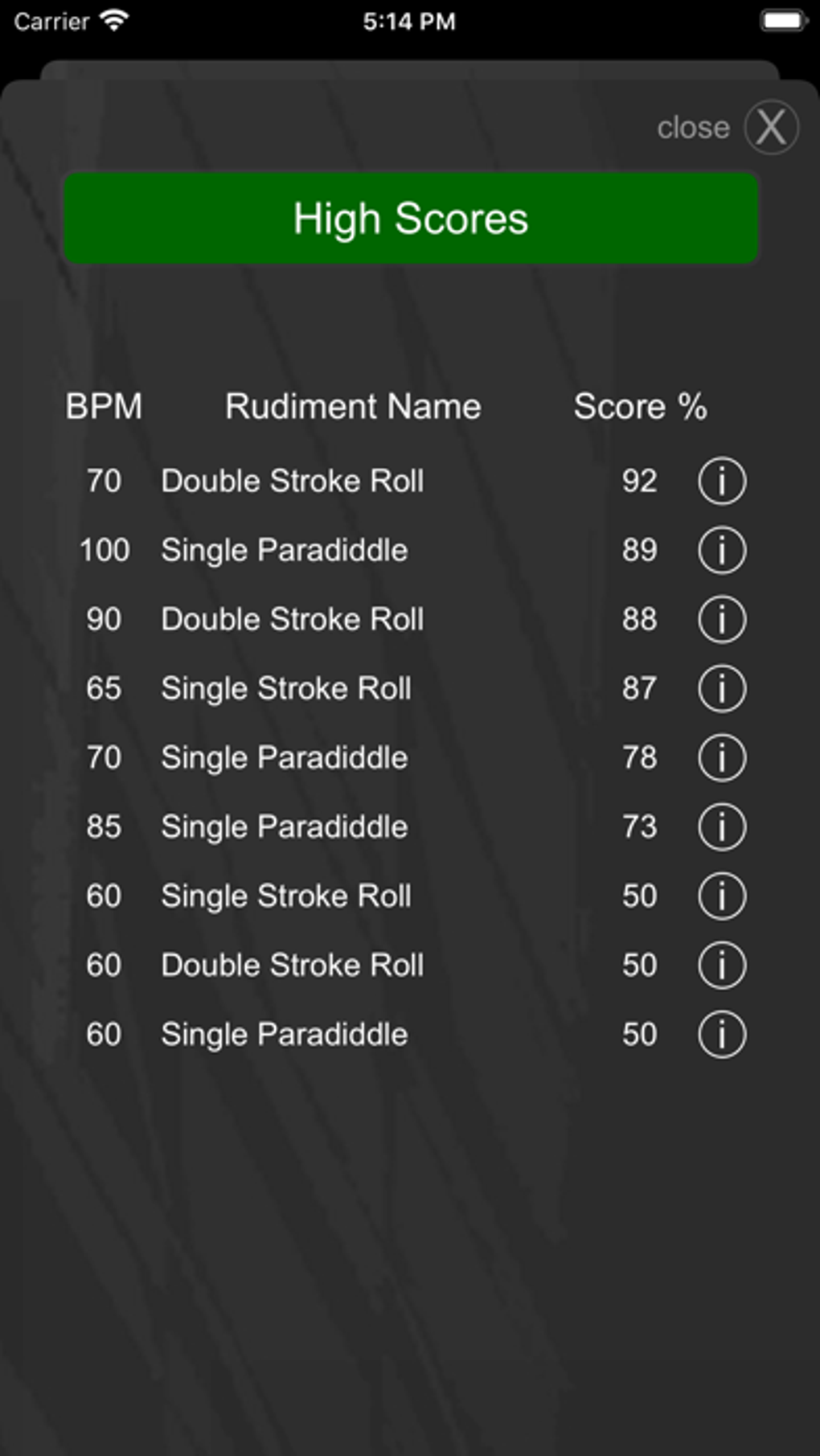 Drummer ITP - Metronome App para iPhone - Descargar