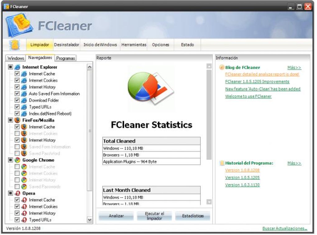 FCleaner Portable - Descargar