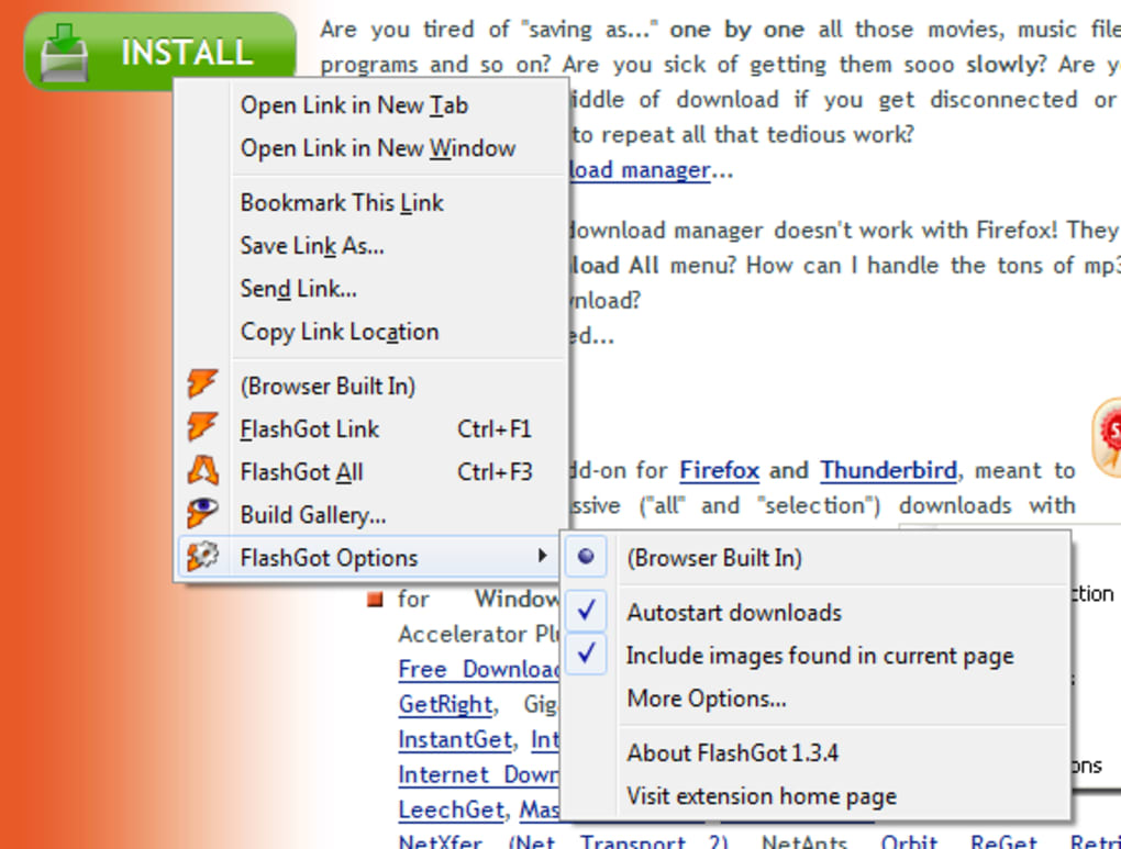 Flashgot tor browser mega почему не устанавливается тор браузер megaruzxpnew4af