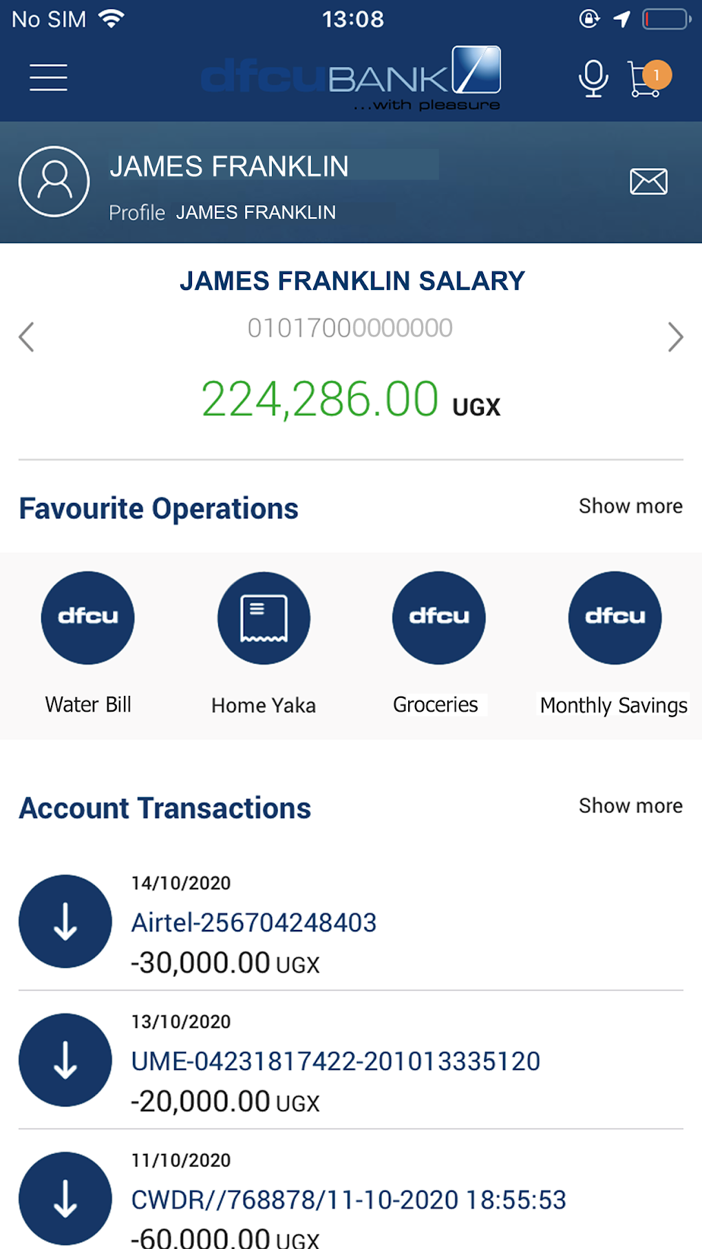 Dfcu Quick App