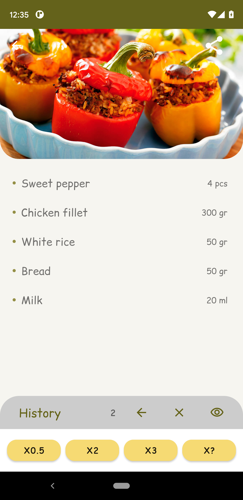 Recipe calculator - CookBook для Android — Скачать