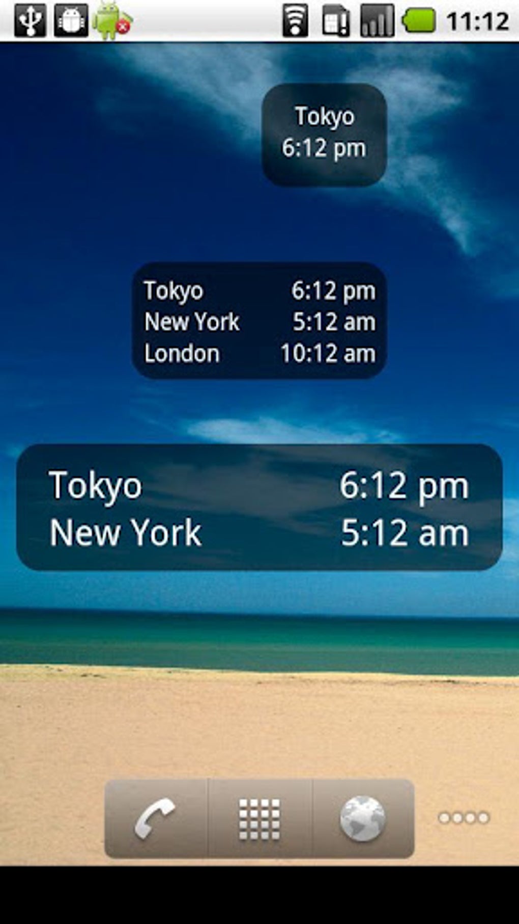 Tmの世界時計 ウィジェット For Android 無料 ダウンロード