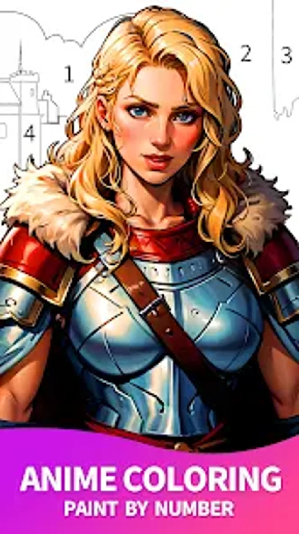 Anime Coloring Color By Number Voor Android Download
