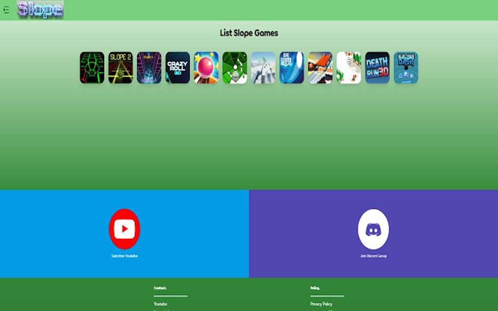 Slope Game For Google Chrome - Extension Download