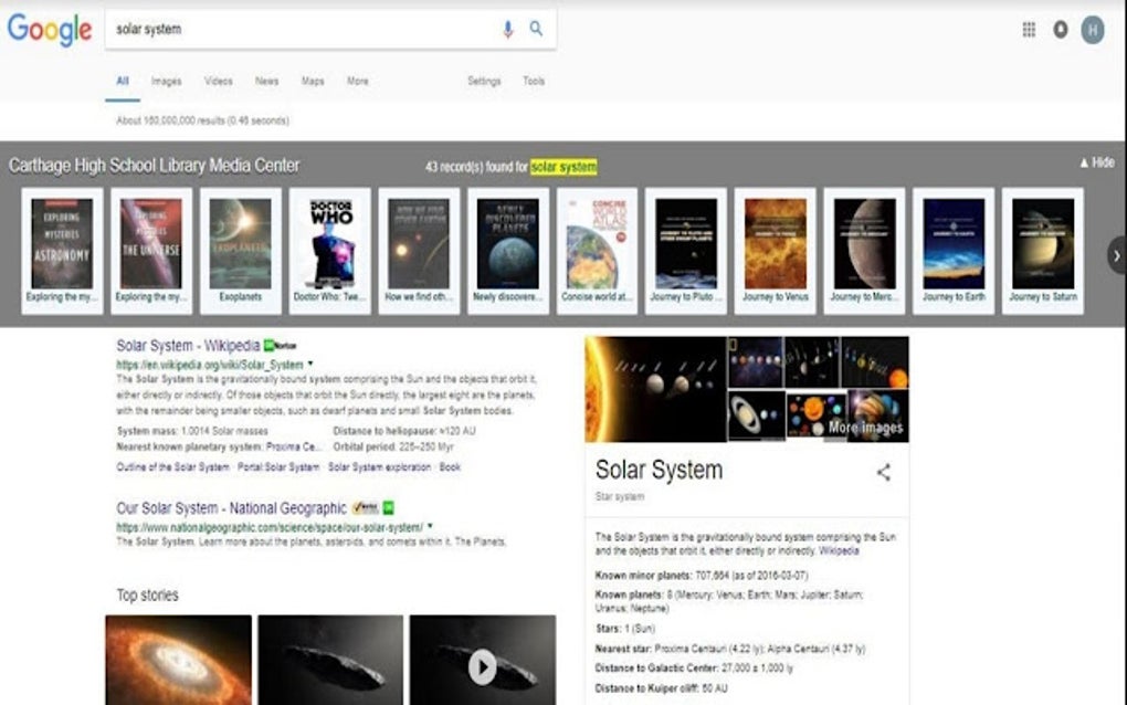 OPALS Catalog Search Extension สำหรับ Google Chrome ส่วนขยาย ดาวน์โหลด