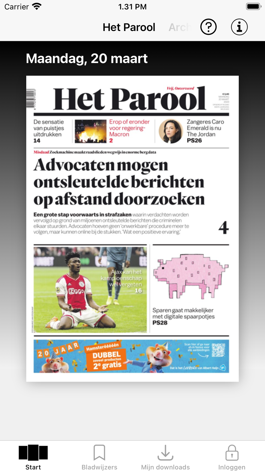 Het Parool Digitale Krant Para IPhone Descargar