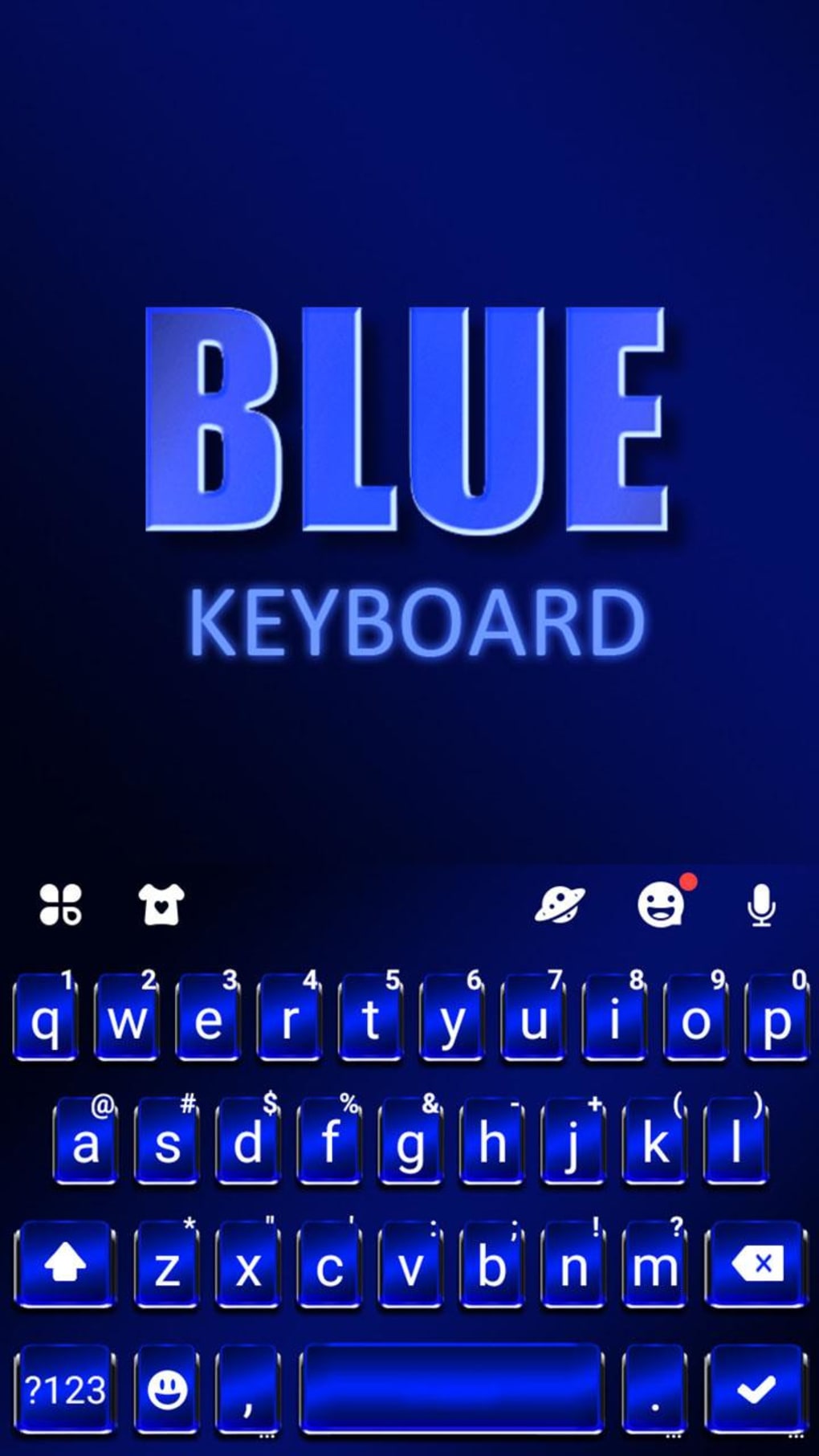 Blue Keyboard Background for Android - Download