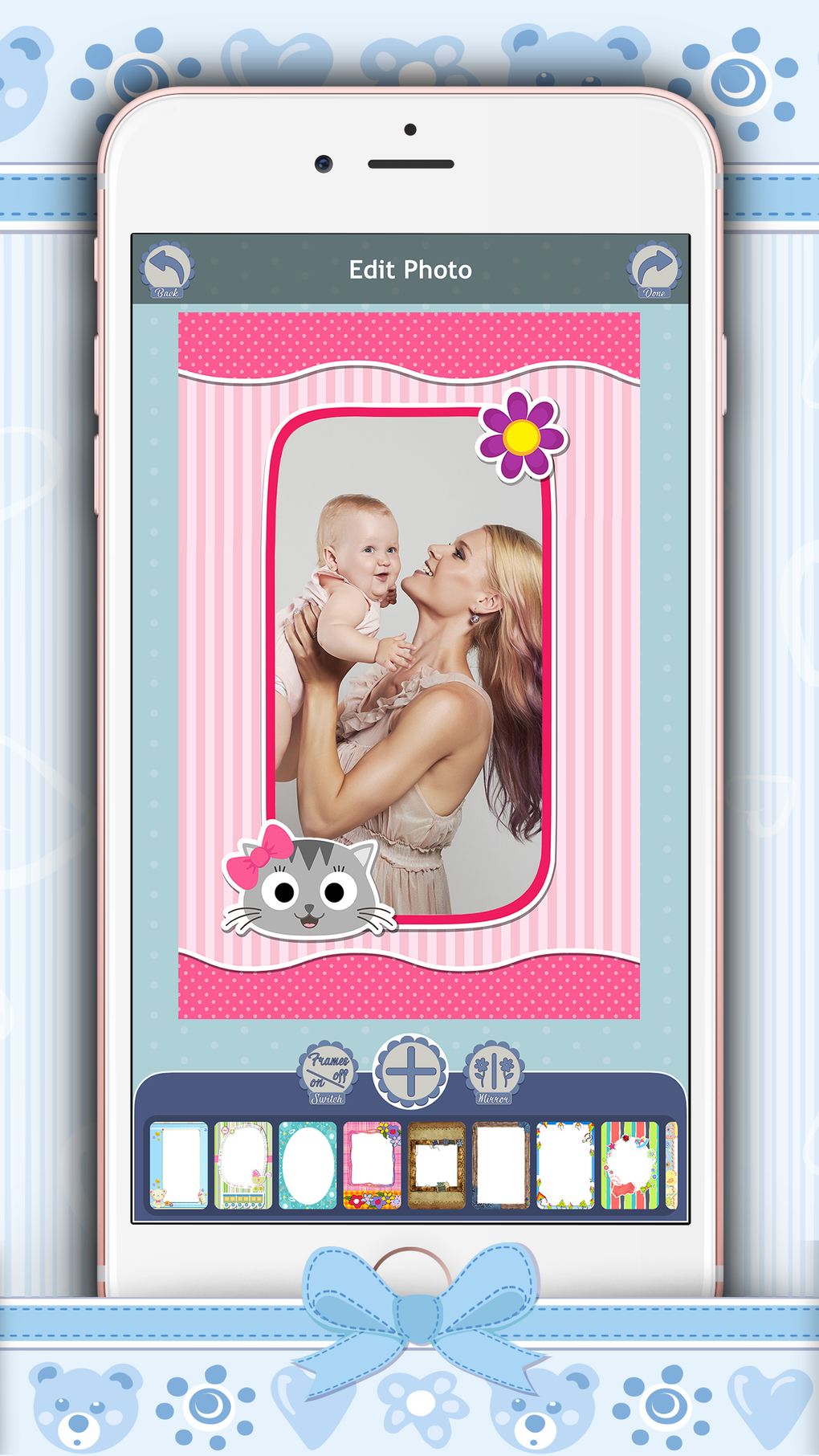 Cute Photo Frames Stickers для iPhone — Скачать