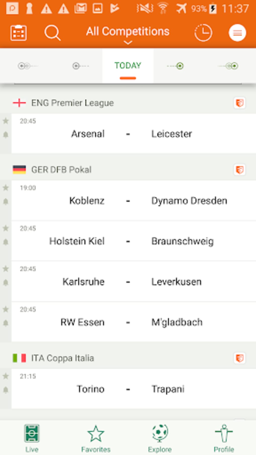 Futbol24 soccer live scores results APK für Android