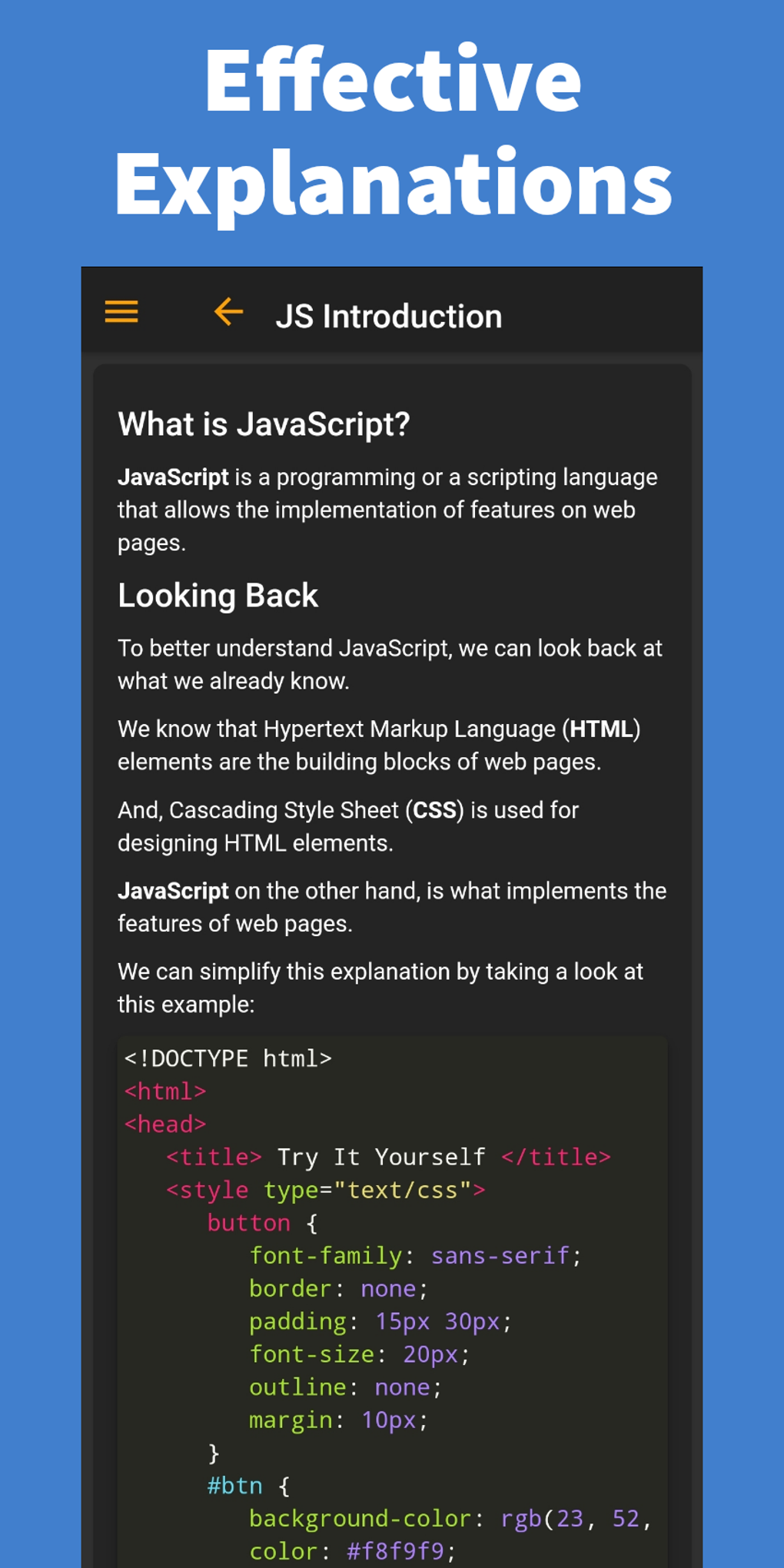 Learn JavaScript - Pro for Android - Download