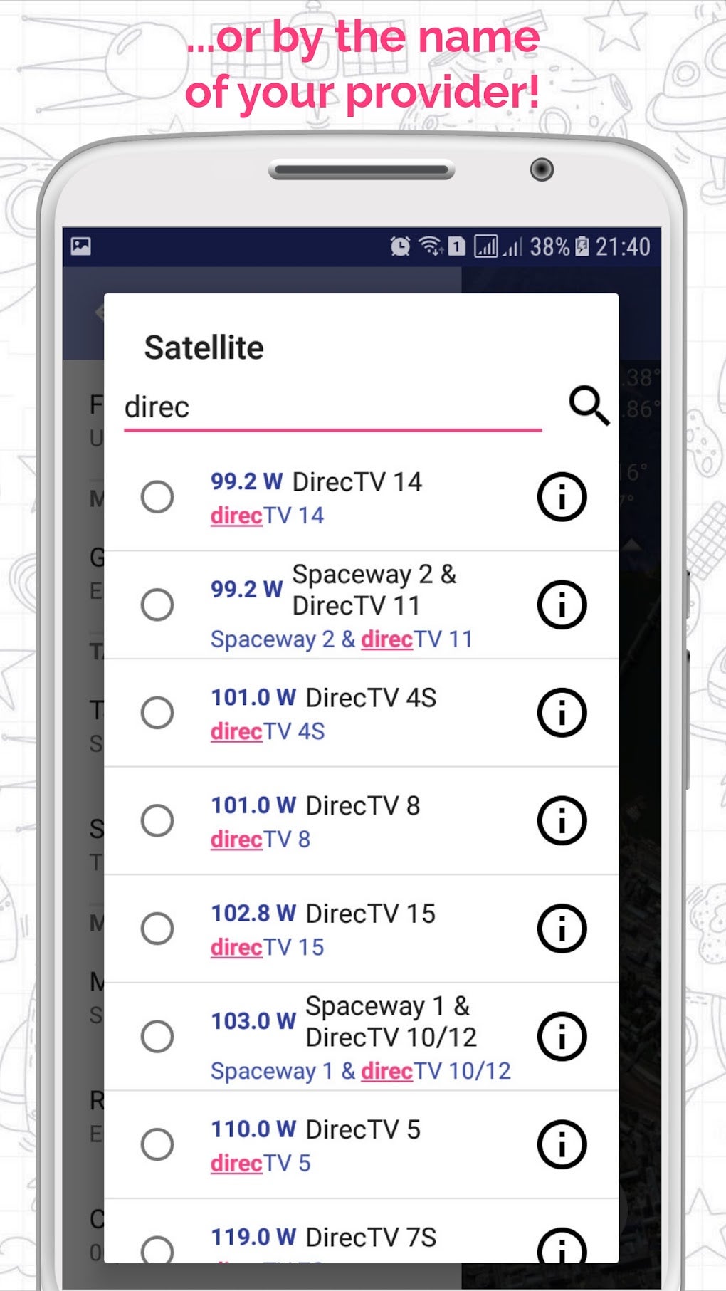 Satfinder Dish Pointer: Quick Dish Align для Android — Скачать