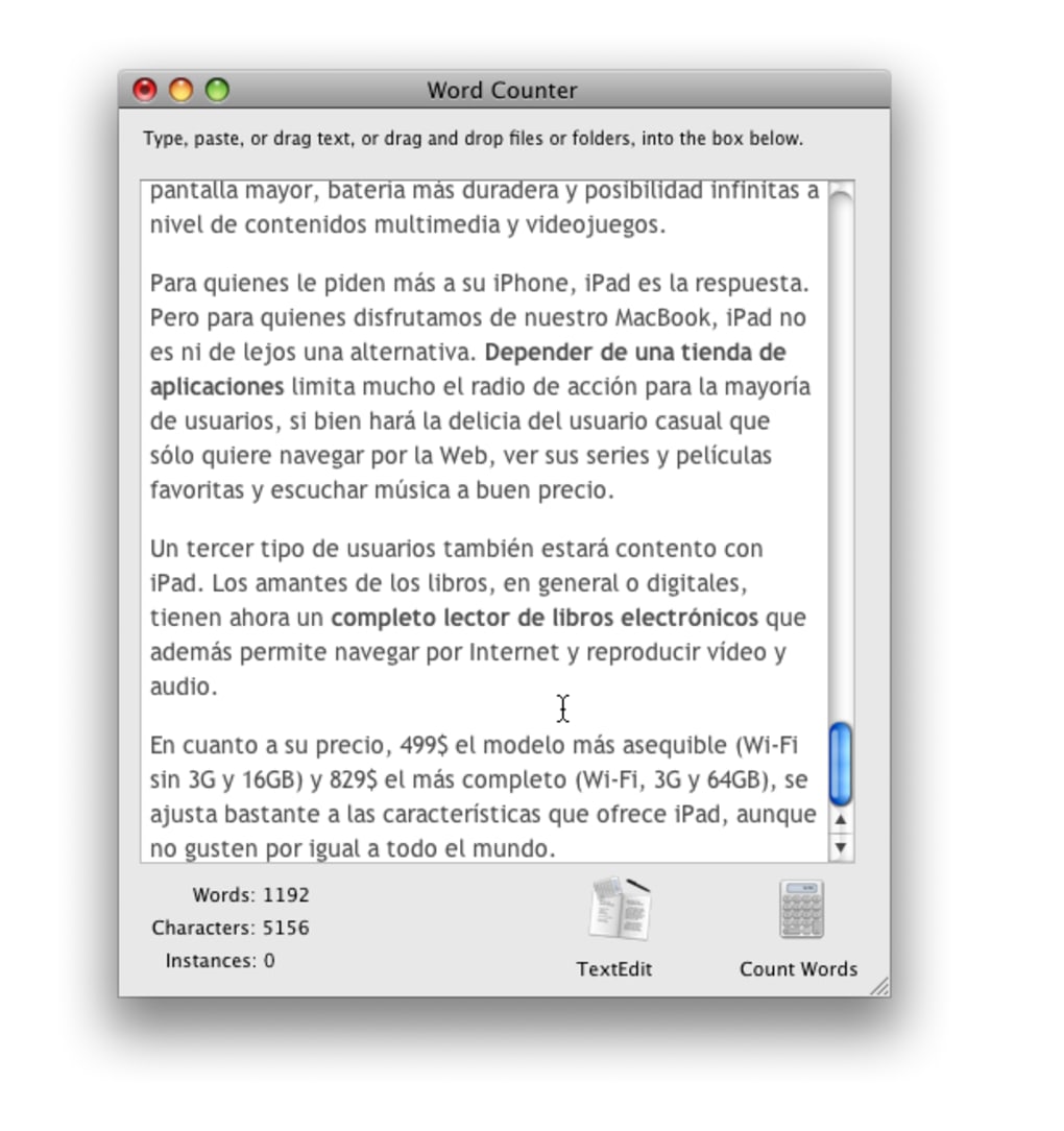 Download Word Counter for Mac 2.10.1 full