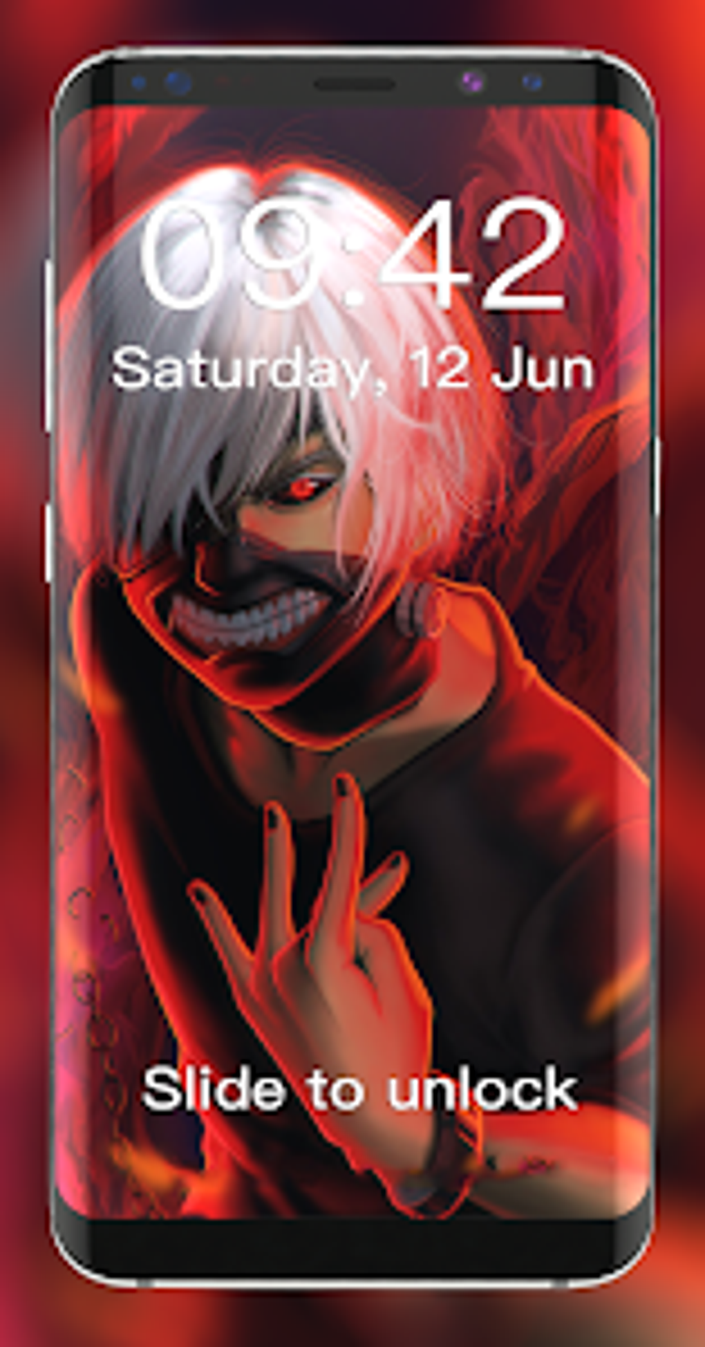 Kaneki Tokyo Anime Lock Screen для Android — Скачать