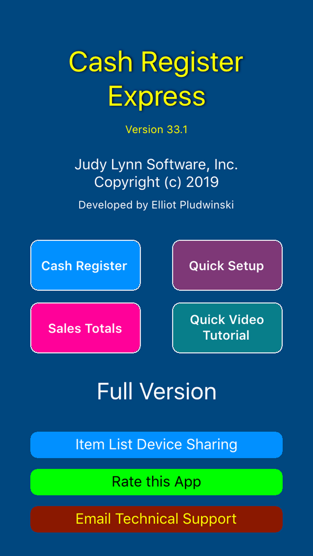 Cash Register Express for iPhone Download