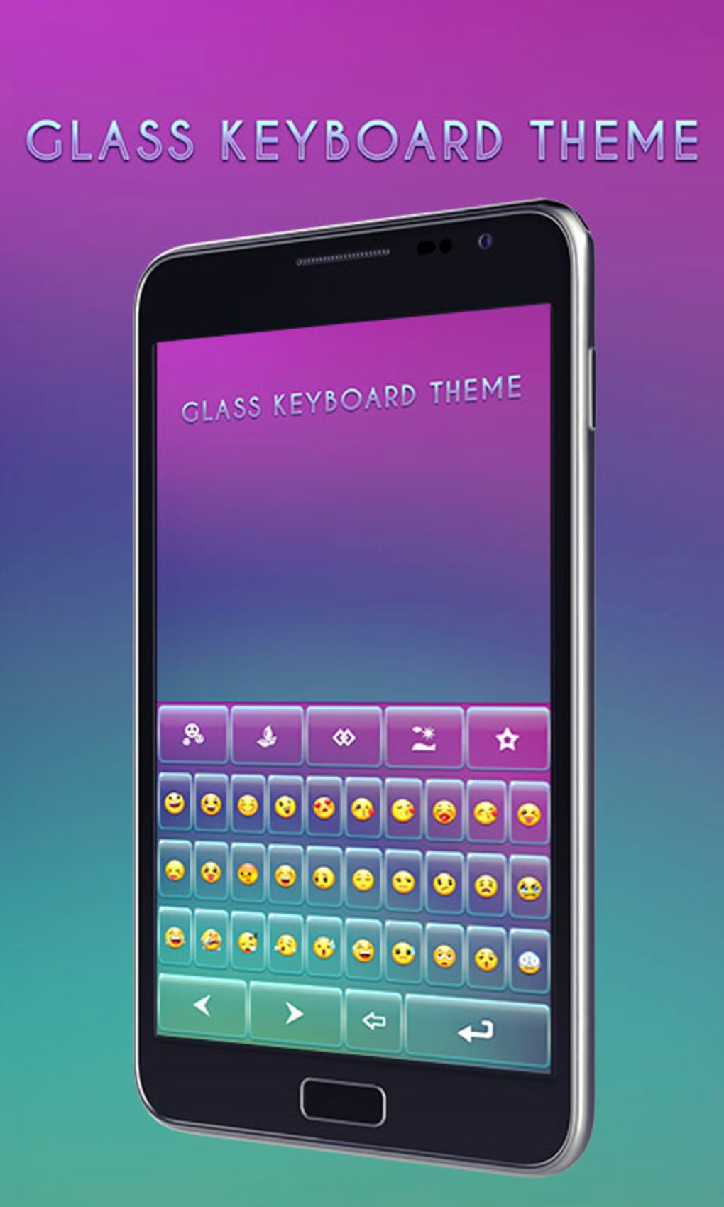 glass keyboard theme screenshot