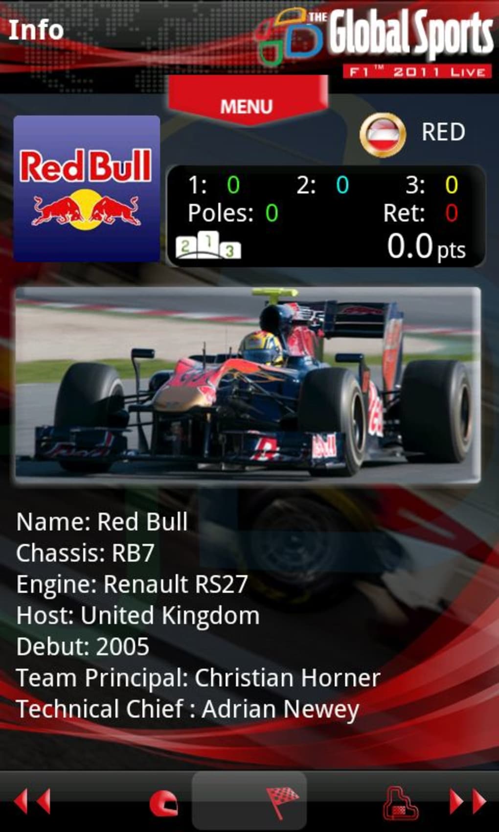 F1 2011 Live for Android