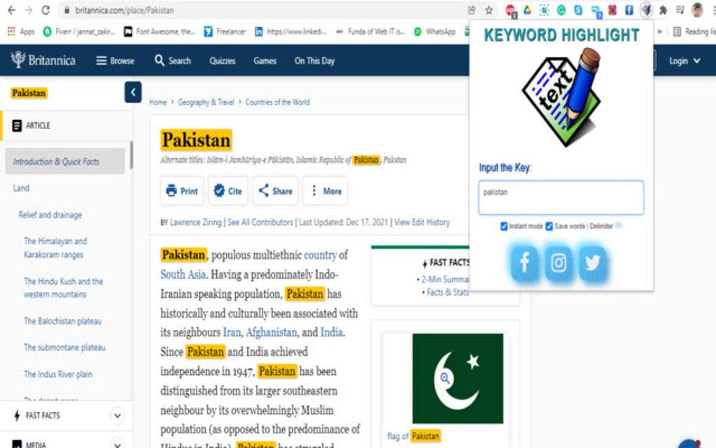 Automatic keywords Highlighter for Google Chrome Extension Download
