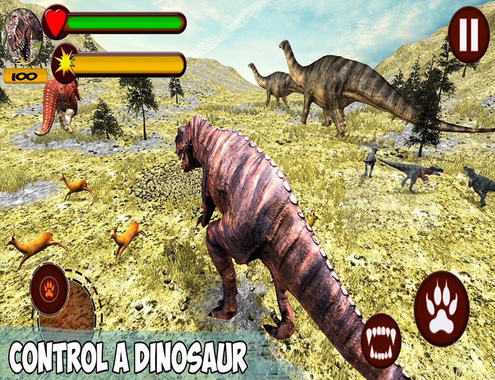 T-Rex Dino & Angry Lion Attack APK для Android — Скачать