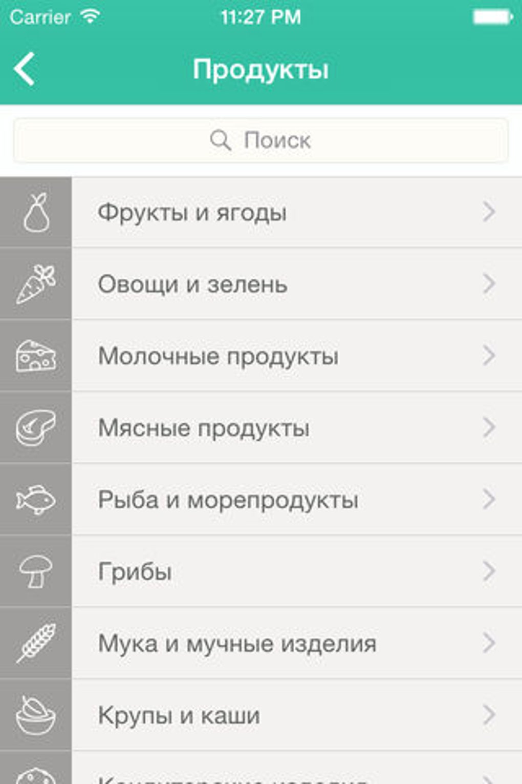 Food Diary. Дневник питания для iPhone — Скачать